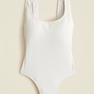 J. Crew White One Piece Swimsuit